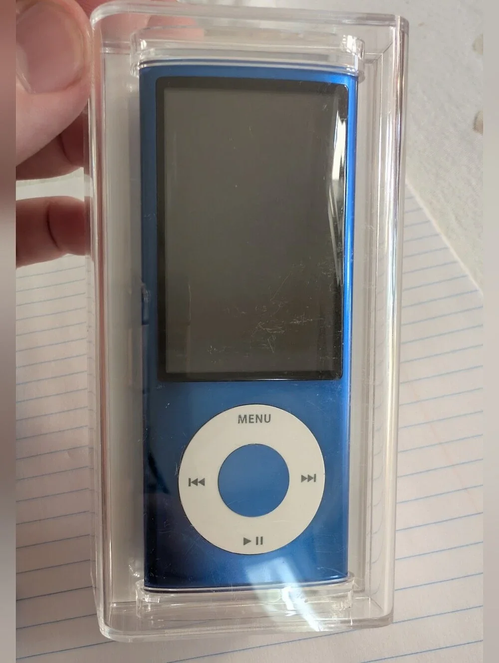 Apple Blue iPod Nano 8gb with White Click Wheel